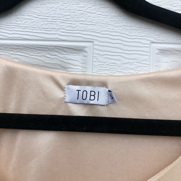 Beige ruffled baby doll dress - Picture 6 of 6